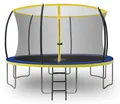 Produktbild: Zero Gravity Gartentrampolin Ø183/244/305/366/427 cm, Leiter & Sicherheitsnetz, TÜV cert, Trampolin, Ø 427 cm, Quick-Fold Sicherheitsnetz, keine Schweißnähte, Outdoor