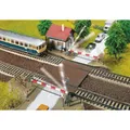 Produktbild: Faller H0 120174 -  Bahnübergang mit Schrankenwärterhaus   Bausatz Neuware
