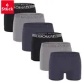Produktbild: Gomati Boxershorts Herren Seamless Pants (6er Pack) Microfaser-Elasthan Boxershorts grau M