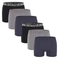 Produktbild: Gomati Herren Seamless Pants (6er Pack) Nahtlose Boxershorts aus Microfaser-Elasthan - Grey Tones M