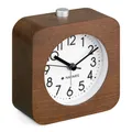Produktbild: Analog Holz Wecker Uhr mit Snooze Ziffernblatt Alarm Licht Naturholz Holzwecker