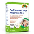 Produktbild: SUNLIFE Sodbrennen Akut Magentabletten I 1 x 24 Kautabletten I bei saurem Aufstoßen & säurebedingten Magenbeschwerden I neutralisiert überschüssige Magensäure I praktische Kautabletten