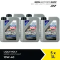 Produktbild: Liqui Moly Mos2 Leichtlauf 10W-40 ACEA A3/B4 API SL Motoröl 5x1 Liter = 5 Liter