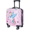 Produktbild: TheTrueC Kindertrolley 4 Rollen Einhorn Rosa - Rosa