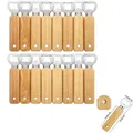 Produktbild: Flaschenöffner Holz, Bieröffner, gravierbar, Geschenkset, 16 Stück, Bar, Garten