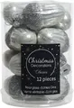 Produktbild: Kaemingk Christbaumschmuck Christbaumschmuck Eichel Glas Ø 3 cm x 4 cm 12 Stück silber