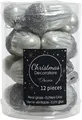 Produktbild: Christbaumschmuck Eichel Glas Ø 3 cm x 4 cm 12 Stück silber
