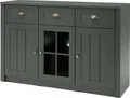Produktbild: Landhaus Anrichte Sideboard ATHEN-61 in englisch grün, inkl. Beleuchtung, B/H/T: 130/86/43 cm