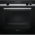 Produktbild: Siemens iQ500, Einbau-Backofen mit Dampfunterstützung, 60 x 60 cm, Edelstahl HR578G5S6 - Schwarz