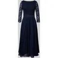 Produktbild: Swing Cocktailkleid aus Häkelspitze in Marine, Größe 36