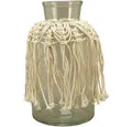 Produktbild: Exner GmbH Garten- & Wohnaccessoires Windlicht Exner Makramee Windlicht, Glas, 14x14x25 cm, 243107 (1 St)