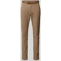 Produktbild: Tom Tailor Denim Slim Fit Chino mit Gürtel in Camel, Größe 36/34
