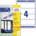 Produktbild: Avery-Zweckform Ordner-Etiketten L4761-25 61 x 192mm Papier Weiß Permanent haftend 120St.