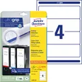 Produktbild: Avery-Zweckform Ordner-Etiketten L4761-25 61 x 192 mm Papier Weiß Permanent h...