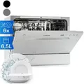 Produktbild: Klarstein Mini-geschirrspüler Für 6 Gedecke, Leiser Uv-geschirrspüler Klein Mit 6 Spülprogrammen, Kleiner Tisch-geschirrspüler Für Zuhause Büro Camping, Geschirrspüler Mini Mit Wasseranschluss