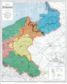 Produktbild: Hist. Karte: DEUTSCHES REICH - Provinzen Ostpreußen, Westpreußen, Posen und Schlesien nach dem 28. Juni 1919 (gerollt): 