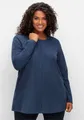 Produktbild: Sheego T-Shirt Langarmshirt Langarm in A-Linie, mit Rundhals