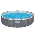 Produktbild: Steel Pro MAX™ Frame Pool Komplett-Set mit Filterpumpe Ø457 x 107 cm, LED-Design