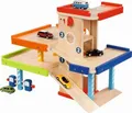 Produktbild: Wooden Parking Garage 3 Levels with Car Wash, Gas Station, Children's Toy