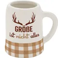 Produktbild: GRUSS & CO Schnapskrug mit Motiv Größe | New Bone China, 5 cl, Mini-Krug mit Spruch | Lustiges Geschenk, Party, Männergeschenk | 73856