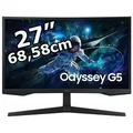 Produktbild: Samsung Monitor Odyssey G5, S27CG554EU, 27 Zoll, WQHD 2560 x 1440 Pixel, 1 ms, 165 Hz