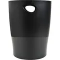 Produktbild: EXACOMPTA Papierkorb Mülleimer ECOBIN schwarz Griffe Kunststoff 26,3 x 33,5 cm