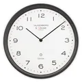 Produktbild: Design Funkwanduhr 30 cm lautlos Japanisches Quarzuhwerk kein Ticken Funkuhr