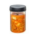 Produktbild: GEFU Fermentierglas NATIVO 1 Liter, inkl. Beschwerungsgewicht, Fermentationsglas mit Gewicht und Deckel, transparent, zum Einlegen, Fermentieren