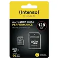 Produktbild: INTENSO Performance    R90 microSDXC    128GB Kit, UHS-I U1, Class 10