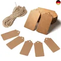 Produktbild: HAKACC 100 Stk. Geschenkanhänger Kraftpapier Etiketten Tags Kraftpapier