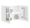 Produktbild: vidaXL Schrankmodule Küchen-Hängeschrank mit Glastür Lucca Weiß Holzwerkstoff