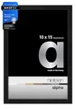 Produktbild: nielsen Bilderrahmen, 10 x 15 cm, Aluminium, Schwarz matt, Fotorahmen zum Auftstellen und Aufhängen im Hoch- & Querformat, Echtglas, Alpha