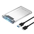 Produktbild: SABRENT Festplattengehäuse 2,5 Zoll, SSD HDD SATA zu USB 3.2x1 Gehäuse (EC-OCUB)