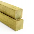 Produktbild: Kantholz 11,5x11,5 cm Bauholz Balken Kiefer imprägniert Konstruktion Pfosten