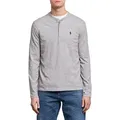 Produktbild: Polo Ralph Lauren Henleyshirt Retro Slub Opa Grandfather Sweatshirt Henley-Kragen, Knopfleiste, Soft-Touch-Stoff, Logo grau XL