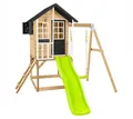 Produktbild: Holz Kinderspielhaus Holli mit Veranda, Rutsche & Schaukel 137x121x140 Zwerkules