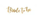 Produktbild: PartyDeco Banner Bride to be Gold | 80 x 19 cm