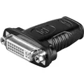 Produktbild: Goobay HDMI / DVI-I Adapter, HDMI Standard-Buchse (Typ A), Schwarz (HDMI, 2 cm) (60752)