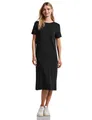 Produktbild: Street One Damen A144508 Kleid mit Schlitzdetail, Schwarz, 40