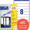 Produktbild: AVERY Zweckform Ordnerrücken-Etiketten, 34 x 192 mm, weiß