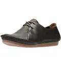 Produktbild: Clarks Janey Mae, Damen Derby Schnürhalbschuhe, Schwarz (Black Leather), 37.5 EU