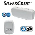Produktbild: Silvercrest Bluetooth Lautsprecher bis zu 16 Stunden Musiklaufzeit Musikbox NEU
