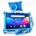 Produktbild: AngelTech Kindertablet XL Pro II – 10 Zoll HD 2025 – Android 16 Kinder Tablet mit Kindersicherung – 6GB RAM + 8GB virtuell, 128GB Speicher – Tablet für Kinder mit Schutzhülle – Blau