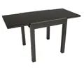 Produktbild: DEGAMO Gartentisch ELBA (1-St), 70x70cm, ausziehbar auf 140cm, Aluminium anthrazit + Glas schwarz