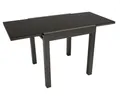 Produktbild: Gartentisch Ausziehtisch Balkontisch Glastisch ELBA Alu 140x70cm,schwarz 2. WAHL