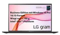 Produktbild: LG gram 16 Zoll Ultralight Notebook Business Edition - 1,19 kg Leichter Intel Core i5 Laptop (16GB LPDDR4, 512GB SSD, 22 h Akkulaufzeit, WQXGA IPS Display, Thunderbolt 4, Windows 10 Pro) - Schwarz