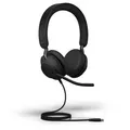 Produktbild: Jabra Evolve2 40 SE - USB-C / A schnurgebundenes Stereo Headset | zertifiziert für Microsoft Teams