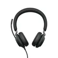 Produktbild: Jabra Evolve2 40 SE Stereo Headset Schwarz - MS-Teams, USB-C/A, Busylight -. Headset-Typ: ohraufliegend