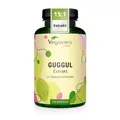Produktbild: Vegavero Guggul Kapseln Ayurveda hochdosiert (120 vegane Kapseln) - 500 mg Extrakt (15:1) mit 5% Guggulsteronen - Commiphora Mukul Harz aus Indien - 4 Monate Vorrat - Laborgeprüft
