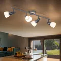 Produktbild: Design LED Decken Strahler Wohn Arbeits Zimmer Glas Spot Lampe verstellbar WOFI